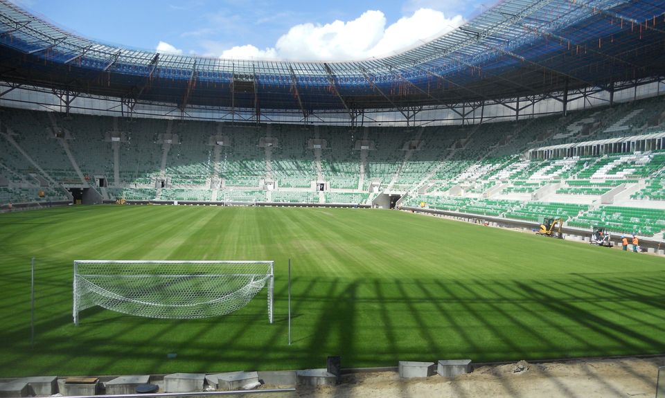 Leszek Kułak wymiana murawy na stadionie Śląsk Wrocław